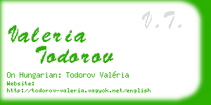 valeria todorov business card
